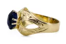 Sapphire 14K Yellow gold Ring Vintage vrc135y